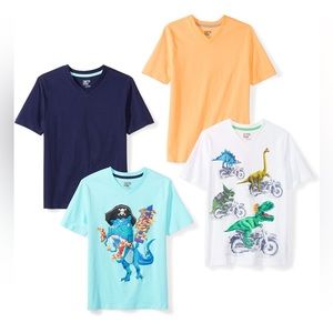 Amazon Essentials (Spotter Zebra) Short-Sleeve V-Neck T-Shirt Multipacks